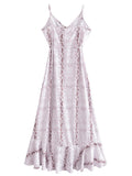 Vestido Boho  Animal Print - Cobra