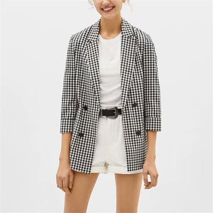 Blazer Xadrez Preto e Branco - Espavo store