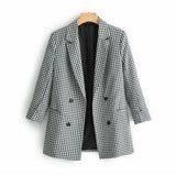Blazer Xadrez Preto e Branco - Espavo store