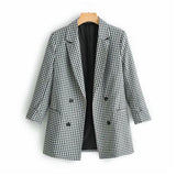 Blazer Xadrez Preto e Branco - Espavo store