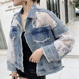 Jaqueta Patchwork Sexy Denim