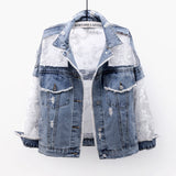 Jaqueta Patchwork Sexy Denim