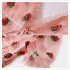 Vestido Estampa de Morango