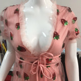 Vestido Estampa de Morango