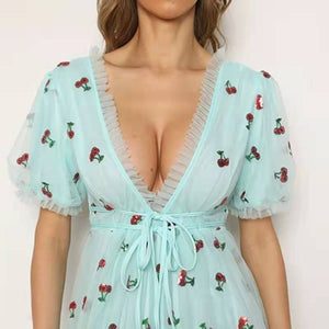 Vestido Estampa de Morango