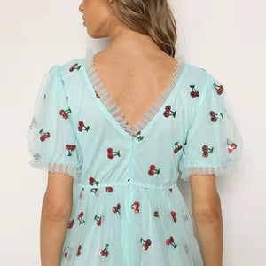 Vestido Estampa de Morango